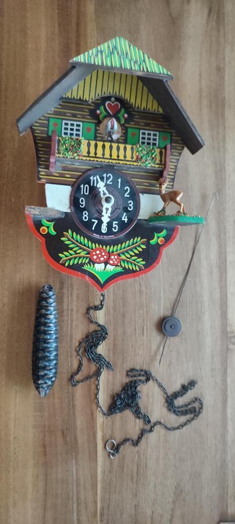 Oude Duitse koekoeksklok., Antiek en Kunst, Antiek | Klokken, Ophalen of Verzenden