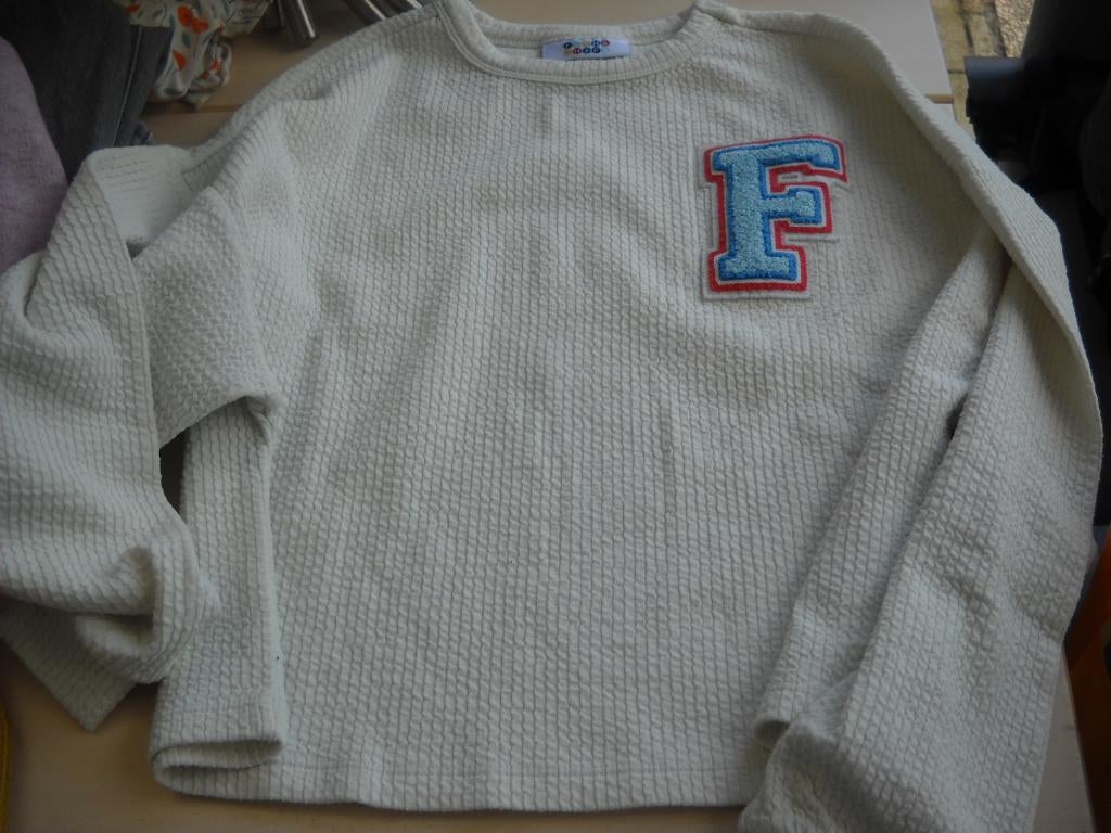 trui fish and chips-mooie staat-146/152, Kinderen en Baby's, Kinderkleding | Maat 146, Ophalen, Zo goed als nieuw, Meisje