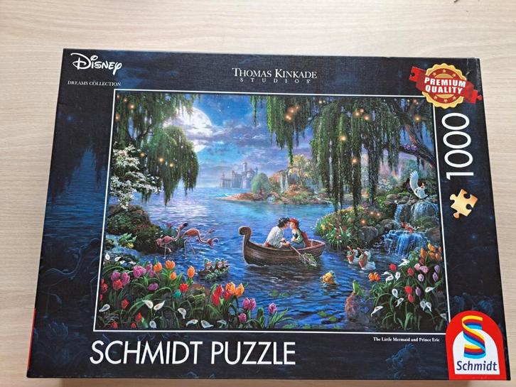 Disney Puzzel - The little Mermaid & Prince Eric - 1000 pcs, Hobby en Vrije tijd, Denksport en Puzzels, Zo goed als nieuw, Legpuzzel