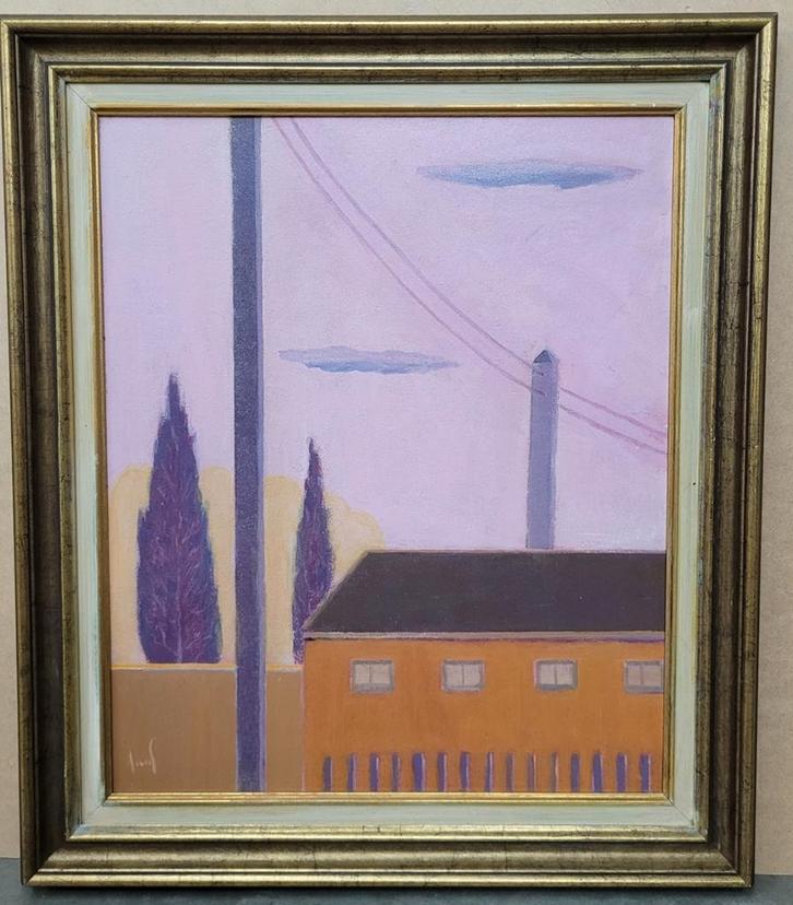 Robert Arens, Hoogspanning, Antiek en Kunst, Kunst | Schilderijen | Klassiek, Ophalen of Verzenden