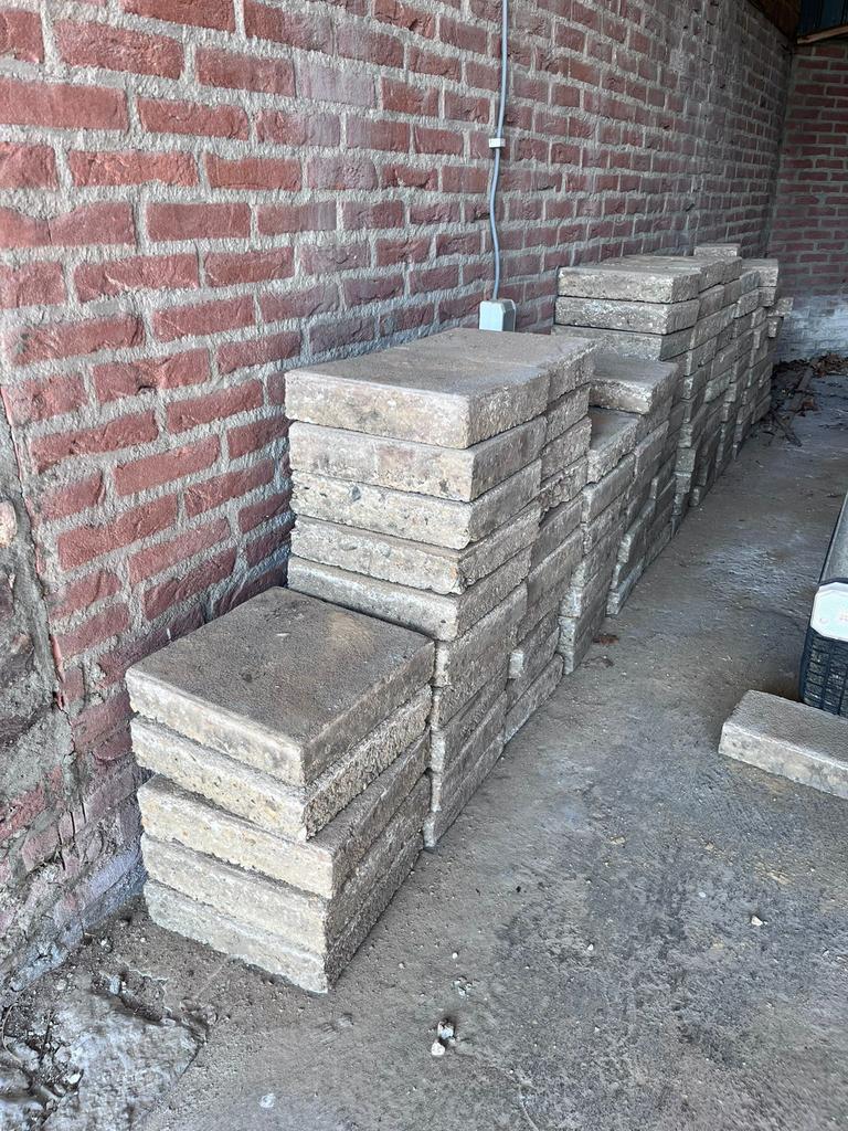 Gebruikte tegels 30x30cm 6,5cm dik (OOK KLEINERE PARTIJEN), Ophalen, Gebruikt, 10 m² of meer, Beton