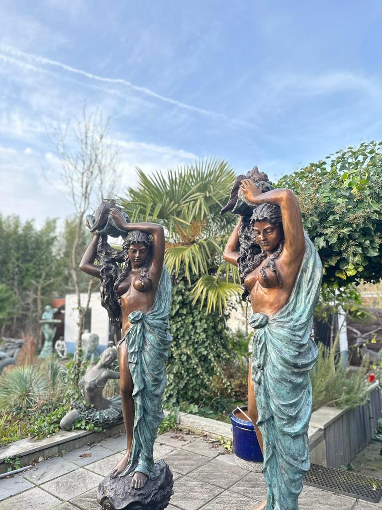 bronzen fonteinen, Ophalen