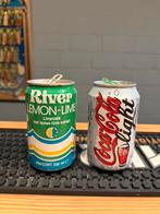 2 oude blikken cocacola light en river lemon, Ophalen of Verzenden