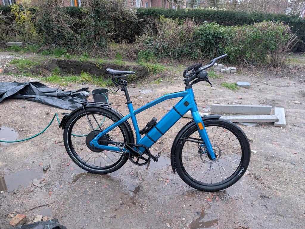 Stromer ST2 riem/belt speed pedelec maat L blauw, Ophalen, Gebruikt, Stromer, 50 km per accu of meer