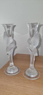 Bougeoirs cristal Fabergé “Colombes des Neiges”, Antiquités & Art, Enlèvement