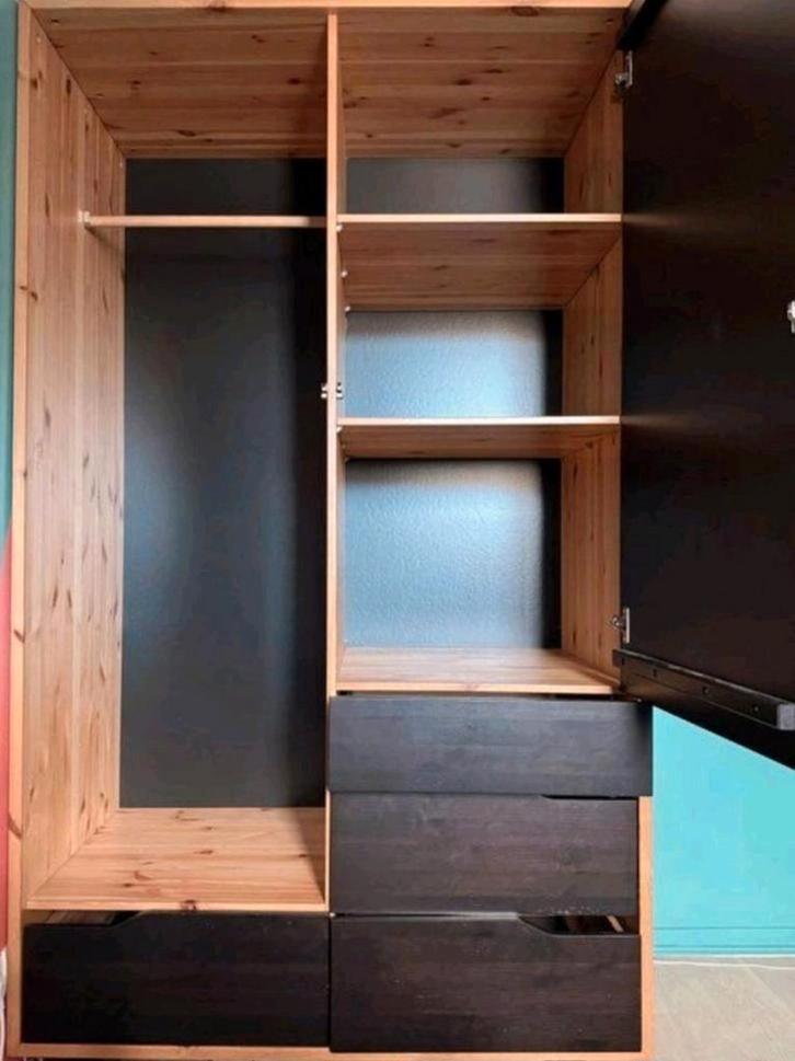 ✨️️ Garderobekast uit de Mandal-serie, massief grenen, prach, Huis en Inrichting, Bureaus, Gebruikt, Ophalen