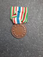 WW1 medaille verenigd Italië ereteken 1918, Verzamelen, Ophalen of Verzenden, Lintje, Medaille of Wings