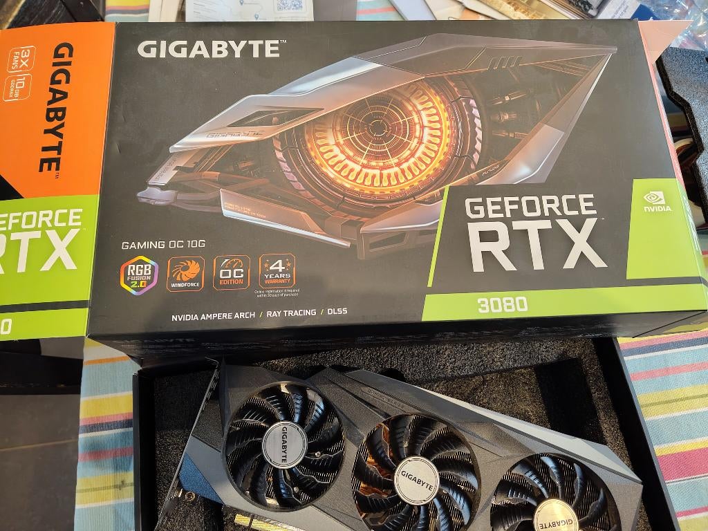 Gigabyte RTX 3080 10GB rev 2.0 (ruil tegen Quest 3 mogelijk), Informatique & Logiciels, Cartes vidéo, Enlèvement ou Envoi, GDDR6