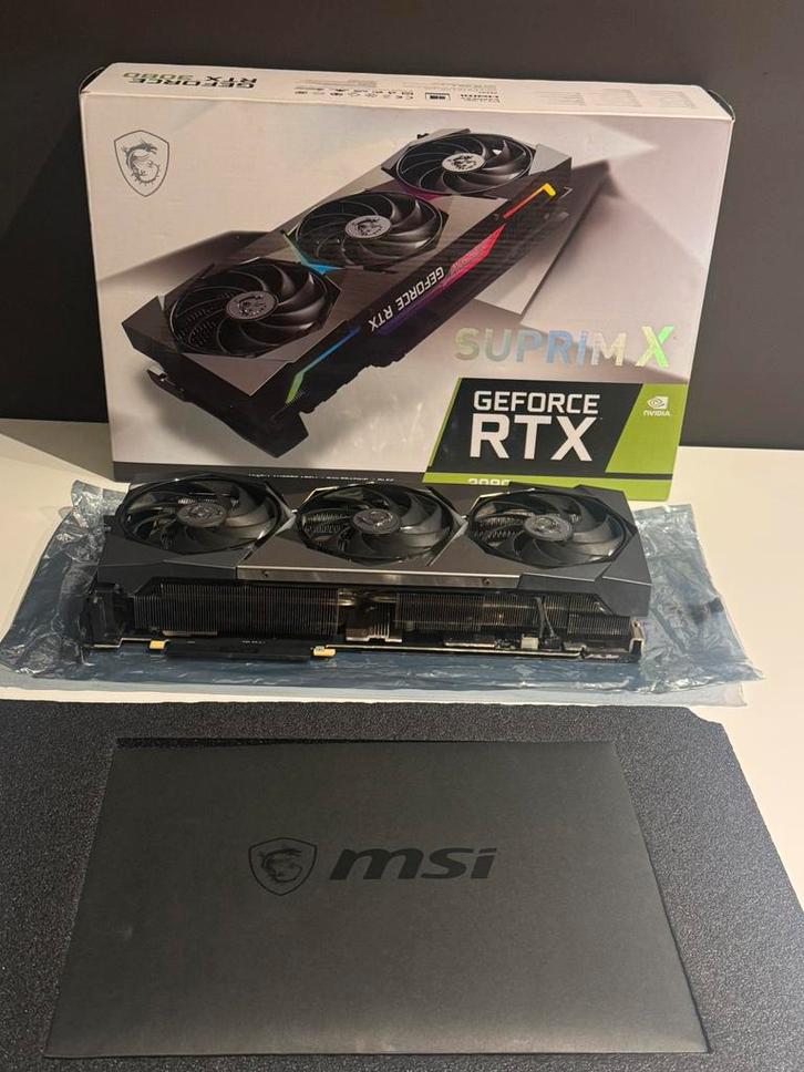 MSI GeForce RTX 3080 SUPRIM X - Topklasse GPU!, Informatique & Logiciels, Cartes vidéo, Comme neuf, Enlèvement ou Envoi