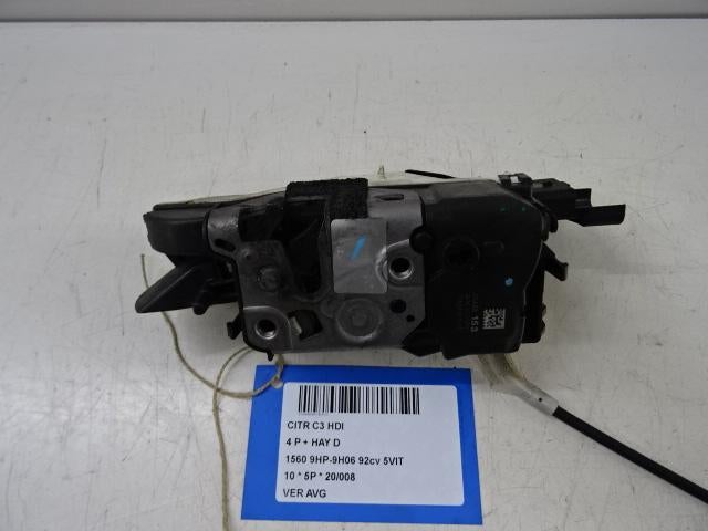 SERRURE DE PORTE AVANT GAUCHE Citroën C3 (SC), Utilisé, Gauche, Citroën