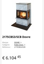 Poêle à bois pierre ollaire foyer Dovre 3 vitres, Maison & Meubles, Enlèvement, Bois, Poêle à bois