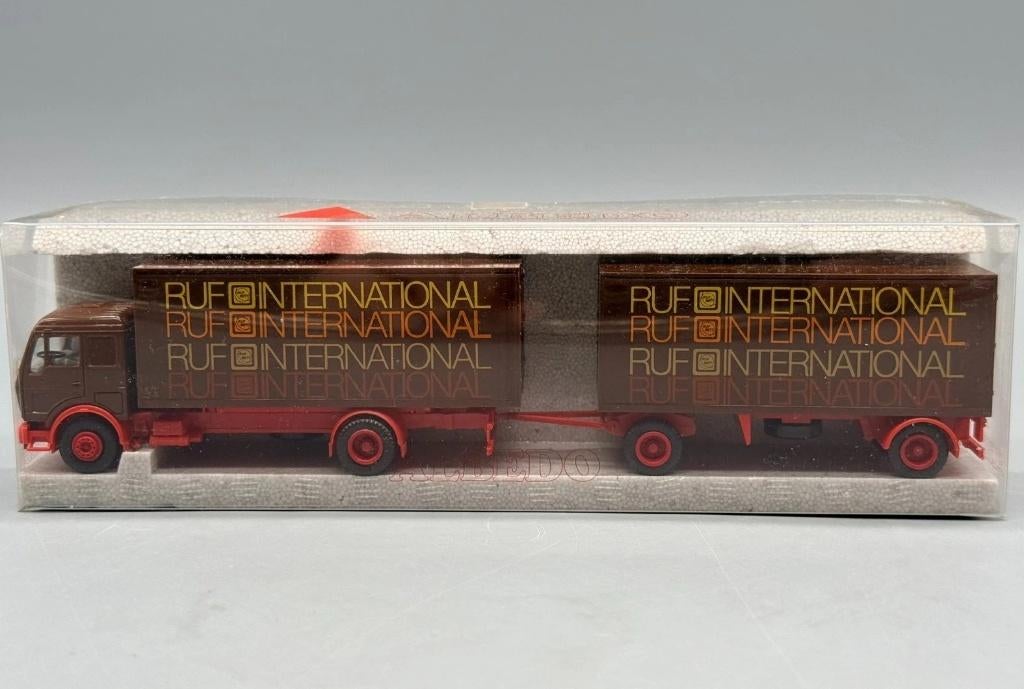 1:87 Albedo Mercedes NG 73 19731977 RUF International, Ophalen of Verzenden, Zo goed als nieuw, Bus of Vrachtwagen, Herpa