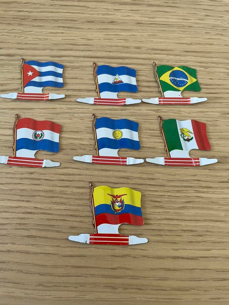 Metalen vlaggen pins, Collections, Broches, Pins & Badges, Envoi, Comme neuf