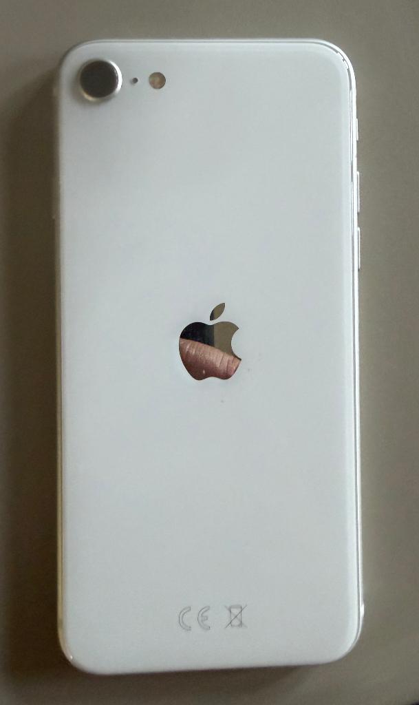 iPhone SE 2nd gen-wit-128Gb-77%, Telecommunicatie, Mobiele telefoons | Apple iPhone, Zo goed als nieuw, 128 GB, Zonder abonnement