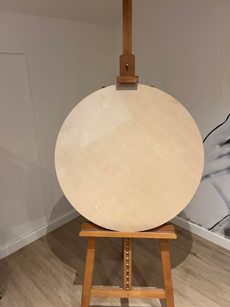 2 houten schilderspanelen 75cm diameter, Boeken, Ophalen, Nieuw, Tekenen en Schilderen