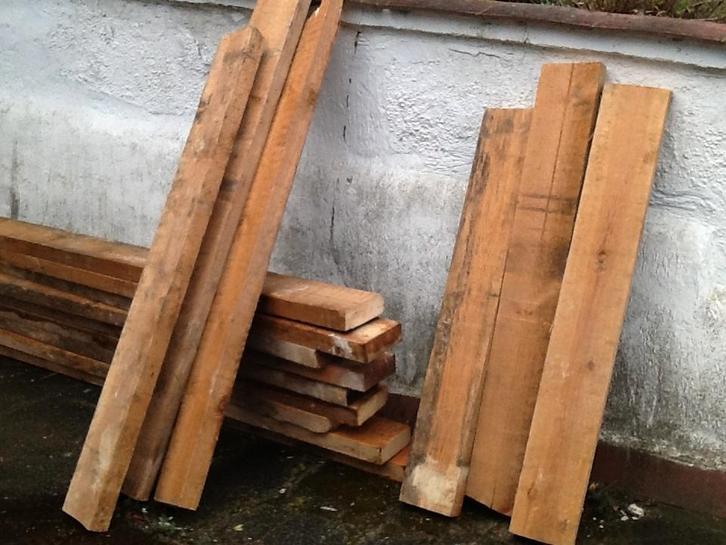 bois (poutres), Doe-het-zelf en Bouw, Hout en Planken, Gebruikt, Balk, Grenen, 50 mm of meer, Ophalen