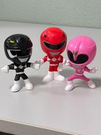 3 figurines Power Rangers Burger King 2018 rouge, rose, noir, Enlèvement ou Envoi, Comme neuf