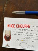 N'ice Chouffe reclame karton klein, Ophalen of Verzenden, Nieuw, Reclamebord, Plaat of Schild, Overige merken