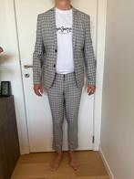 WE geruit kostuum skinny fit maat 46, Kleding | Heren, Kostuums en vesten, Blauw, Ophalen of Verzenden, Zo goed als nieuw, We