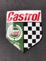 Castrol emaille reclamebord, Ophalen of Verzenden, Zo goed als nieuw, Reclamebord