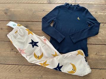 FRED & GINGER, broek velours (nieuw) + blauw truitje 128 beschikbaar voor biedingen