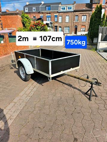 Enkelassige aanhangwagen van 750 kg  beschikbaar voor biedingen