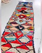Vintage Marokkaans boucherouite tapijt, loper, Ophalen of Verzenden
