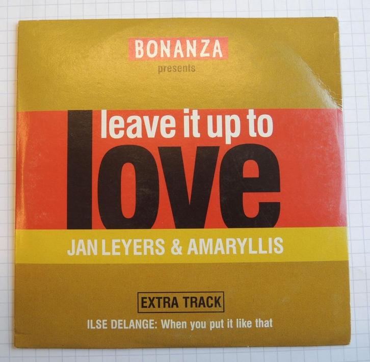 Jan Leyers/Amyrillis/Ilse De Lange: "Leave it up to love" CD, Cd's en Dvd's, Cd Singles, Gebruikt, Pop, 1 single, Ophalen of Verzenden
