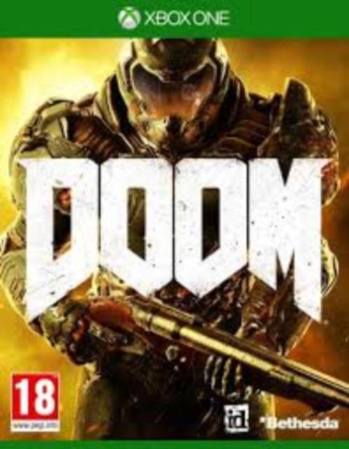 Doom (Xbox One)., Games en Spelcomputers, Games | Xbox One, Zo goed als nieuw, Shooter, 1 speler, Vanaf 18 jaar, Ophalen of Verzenden