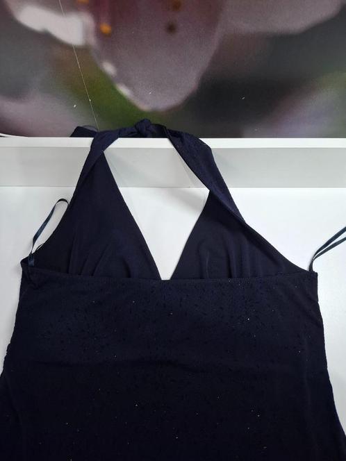 HALTERJURKJE DONKER BLAUW, Kleding | Dames, Jurken, Zo goed als nieuw, Maat 42/44 (L), Blauw, Boven de knie, Ophalen of Verzenden