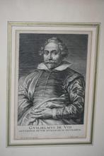 Gravure 17de eeuw Willem de Vos door Anthony van Dyck, Antiek en Kunst, Ophalen of Verzenden