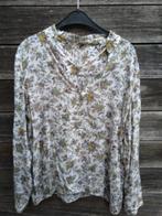S. Oliver Of Esprit : Wit, gele en Zwarte Bloes T44, Wit, Maat 42/44 (L), S. Oliver, Ophalen of Verzenden
