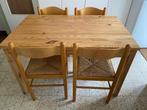 Table +4 chaises, Maison & Meubles, Tables | Tables à manger, 100 à 150 cm, Cinq personnes ou plus, Enlèvement, Utilisé