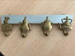 Vintage koperen haken 4 stuks, Ophalen, Zo goed als nieuw