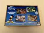Houten Disney puzzels 24 stuks, Kinderen en Baby's, Speelgoed | Kinderpuzzels, Gebruikt, 10 tot 50 stukjes, Ophalen of Verzenden