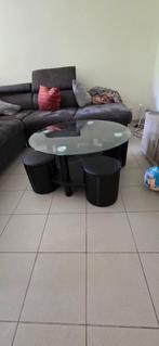 Table basse+6 poufs, Ophalen, Gebruikt