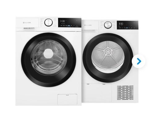 Wasmachine en droogkast, Elektronische apparatuur, Wasmachines, Nieuw, Voorlader, 8 tot 10 kg, 85 tot 90 cm, 1600 toeren of meer