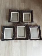 De 5 fotokaders  met glas ! Jaren 60 !, Ophalen, Zo goed als nieuw