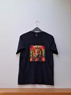 T-shirt Rasta Lion Maat M, Kleding | Heren, T-shirts, Zwart, Nieuw, Gildan, Verzenden