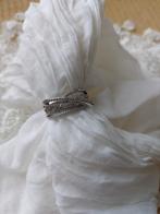 Zilveren ring met steentjes, Handtassen en Accessoires, Ringen, Ophalen, Nieuw
