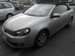 VW GOLF CABRIO  2014 AUTOMATIC 2.0DIESEL, Auto's, Zwart, 4 cilinders, Cabriolet, Leder