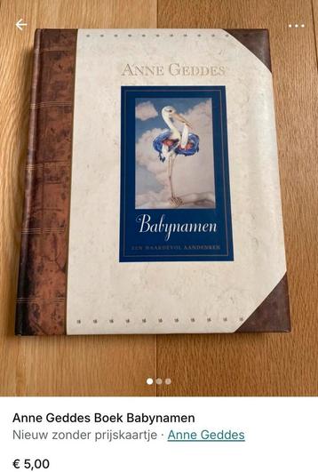 Boek Anne Geddes babynamen beschikbaar voor biedingen