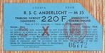 Oud voetbalticket Anderlecht - Club Brugge 1980 ticket foot, Ophalen of Verzenden, Gebruikt, Overige typen