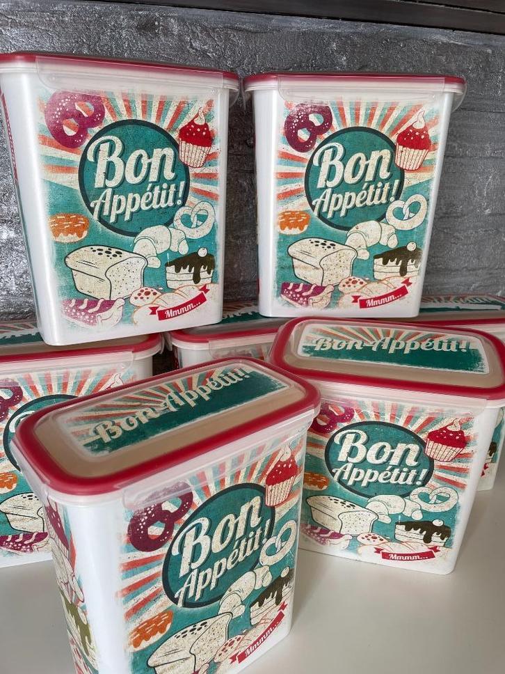 VINTAGE - voorraaddozen, Huis en Inrichting, Keuken | Tupperware, Gebruikt, Bus of Trommel, Verzenden