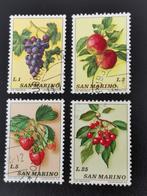 San Marino 1973 - fruit - druiven, appels, aardbeien, kersen, Ophalen of Verzenden, Gestempeld