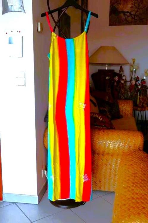 helde opvallend kleurrijk lange jurk, Kleding | Dames, Jurken, Zo goed als nieuw, Maat 38/40 (M), Onder de knie, Ophalen of Verzenden