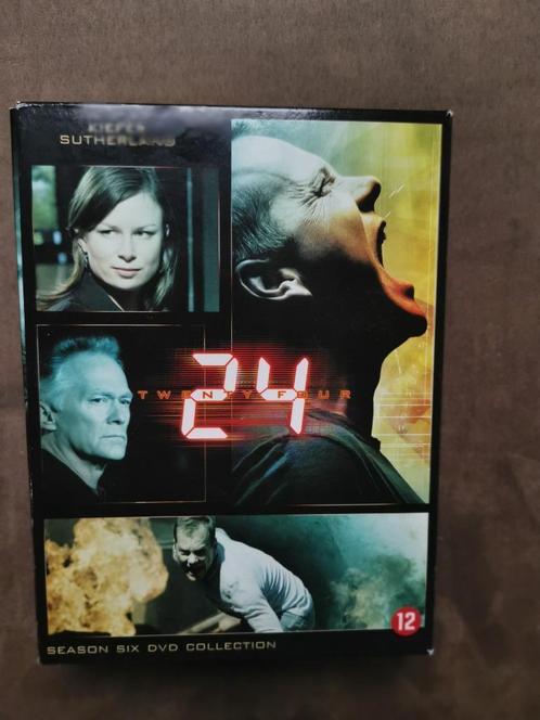 24 - Serie - Seizoen 6 - DVD, CD & DVD, DVD | TV & Séries télévisées, Comme neuf, Action et Aventure, Coffret, À partir de 12 ans
