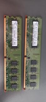 2x2GB ram ddr2, geschikt voor (heel) oude computers, Enlèvement ou Envoi