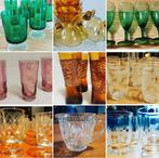 Vintage glazen, retro glazen allerlei, Verzamelen, Glas en Drinkglazen, Ophalen of Verzenden