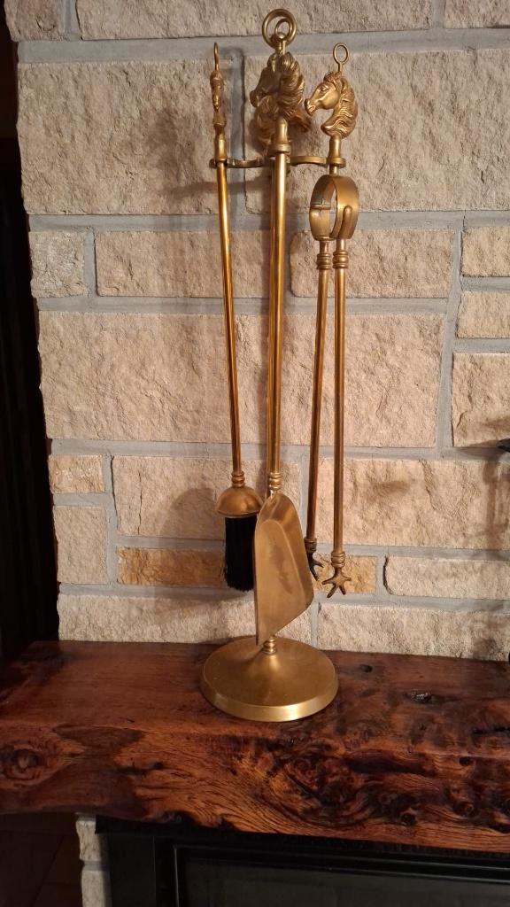 cheminée vintage en laiton massif, Antiquités & Art, Antiquités | Bronze & Cuivre, Cuivre, Enlèvement ou Envoi